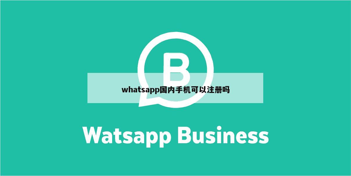 whatsapp国内手机可以注册吗